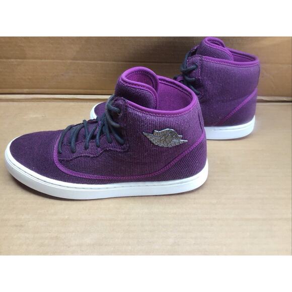 Air Jordan Jasmine Mulberry Fuchsia Glow White Hi Tops 7Y Womens 8.5 main image 5